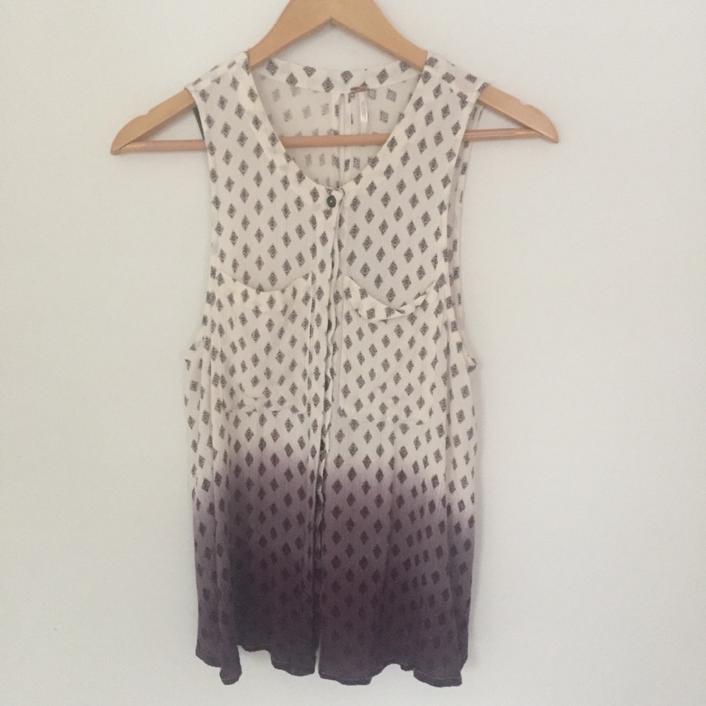 Free People Button up Tank